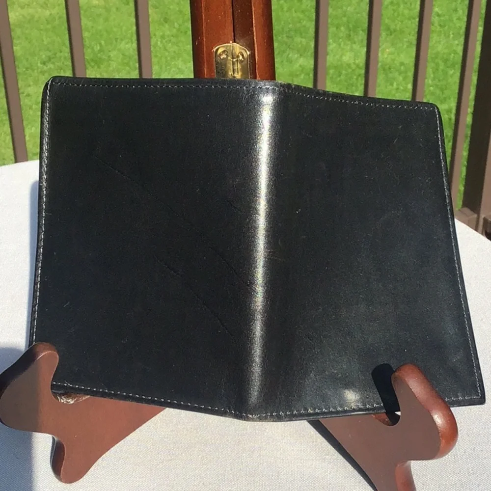 VTG ROLFS BLACK LEATHER WALLET - Picture 2 of 7